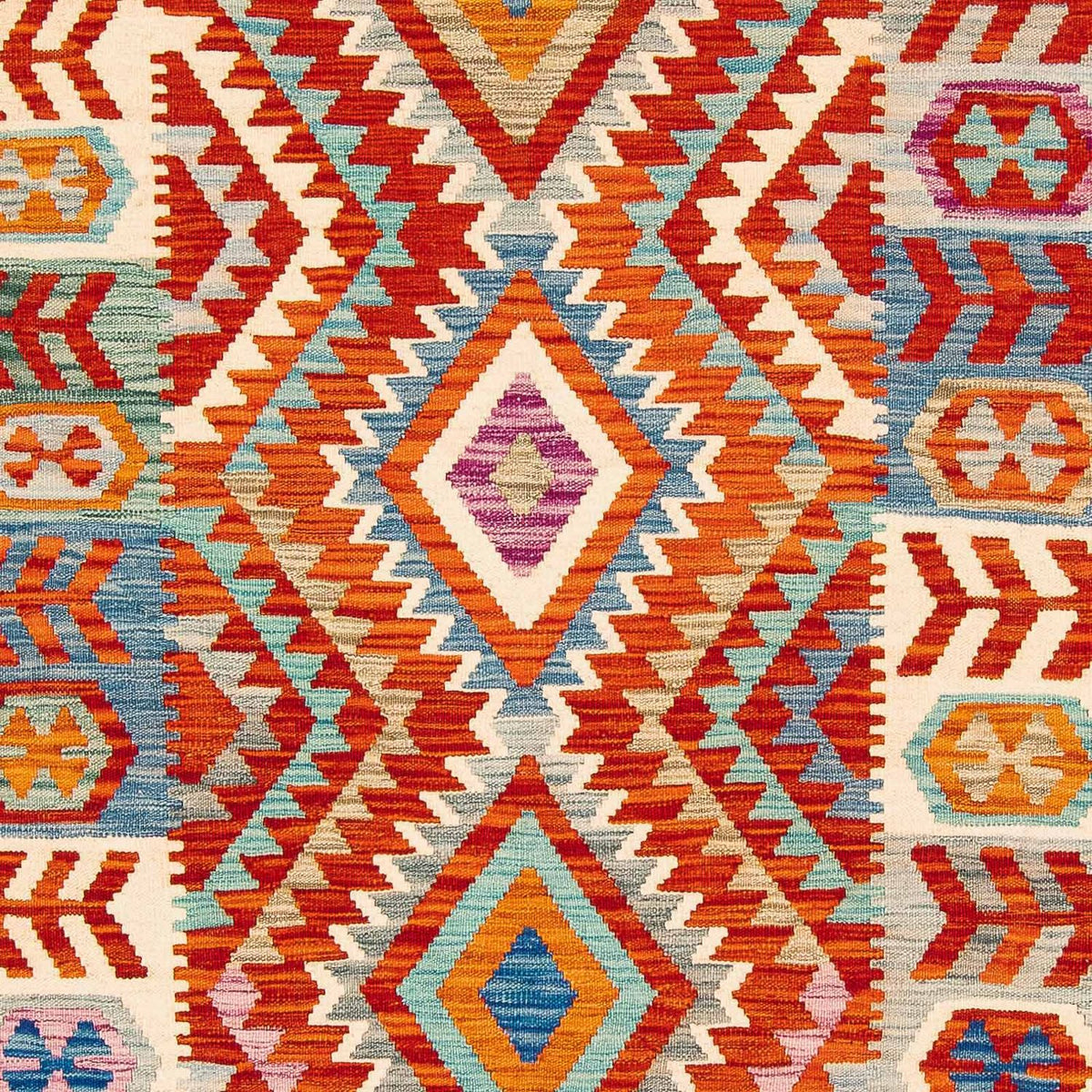 Alfombra Kelim - Splash - 236 x 170 cm - multicolor