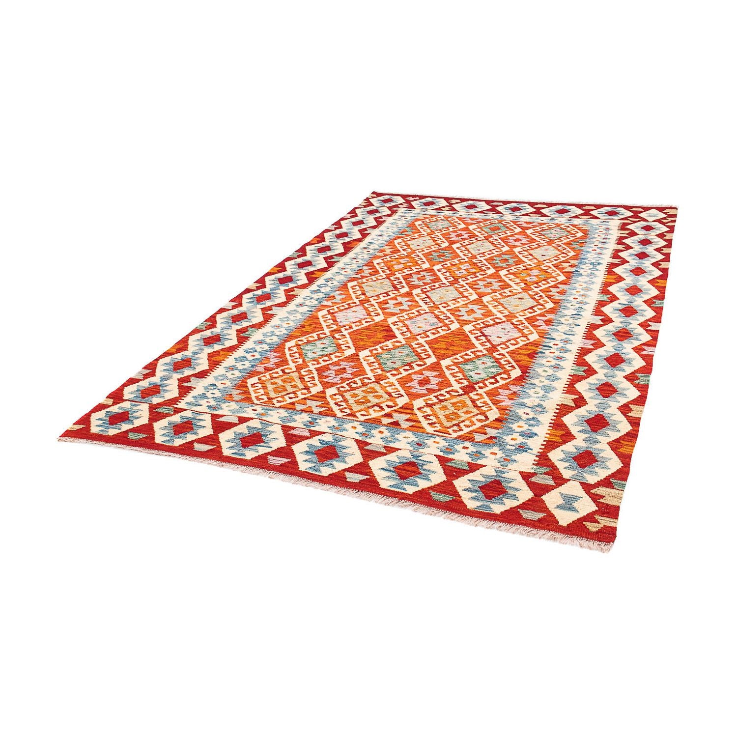 Alfombra Kelim - Splash - 236 x 172 cm - multicolor