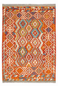 Alfombra Kelim - Splash - 250 x 180 cm - multicolor