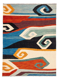 Alfombra Kelim - Splash - 243 x 179 cm - multicolor
