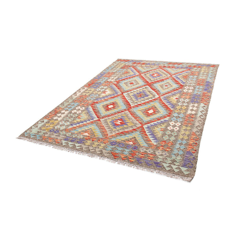 Alfombra Kelim - Splash - 205 x 156 cm - multicolor