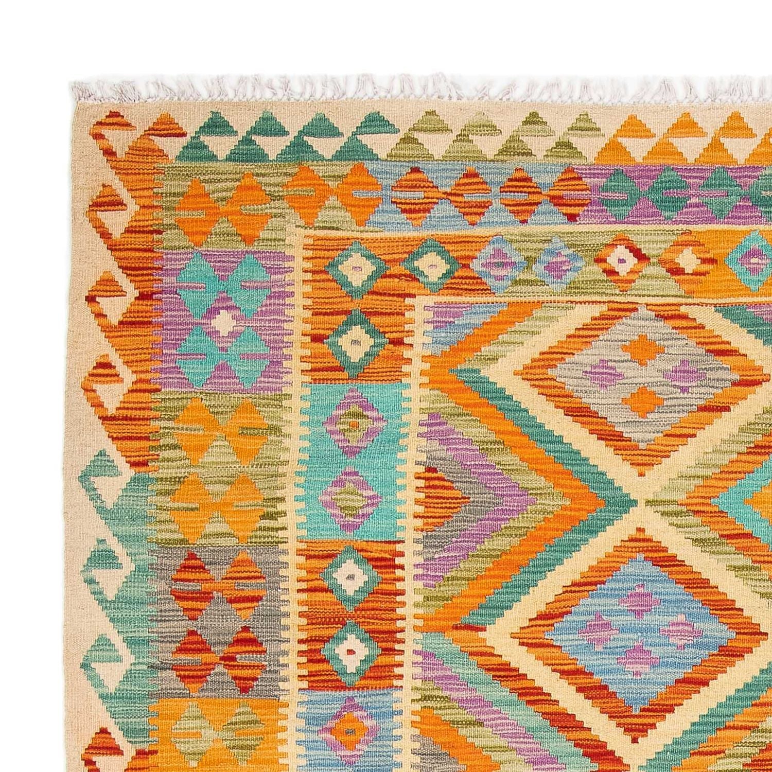 Alfombra Kelim - Splash - 246 x 185 cm - multicolor