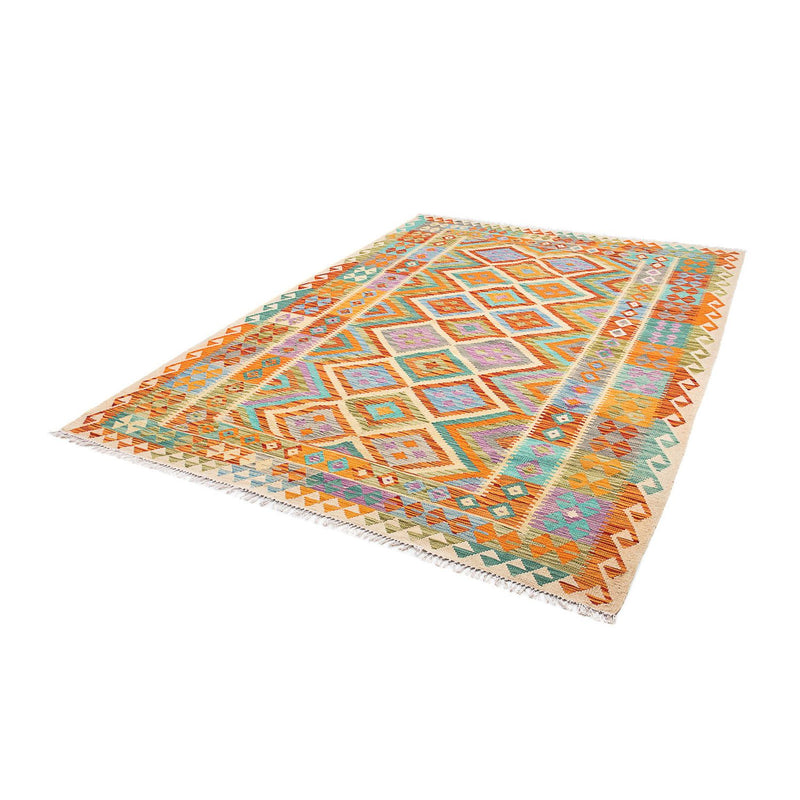 Alfombra Kelim - Splash - 246 x 185 cm - multicolor