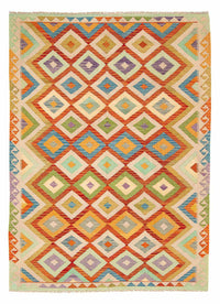 Alfombra Kelim - Splash - 241 x 171 cm - multicolor