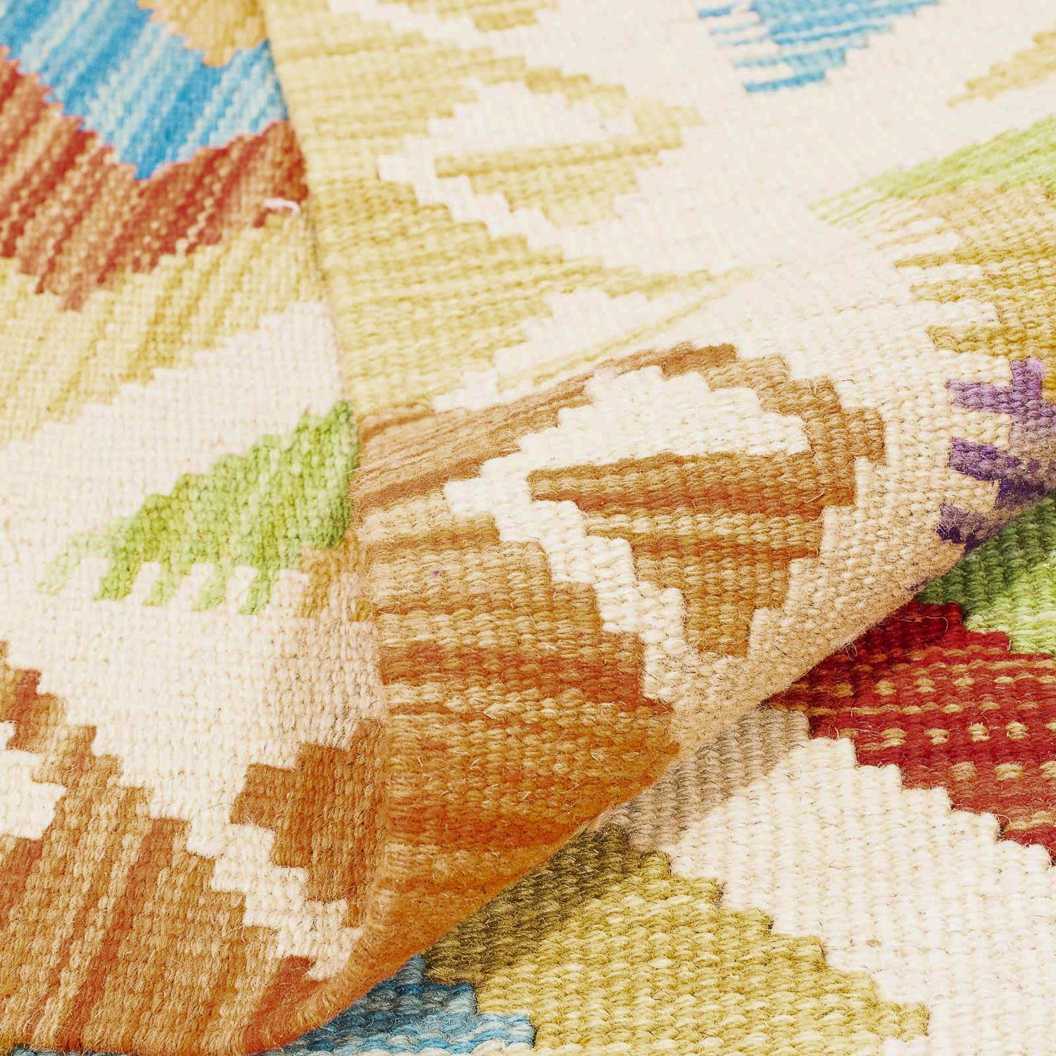 Alfombra Kelim - Splash - 241 x 171 cm - multicolor