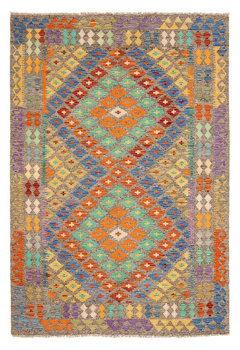 Alfombra Kelim - Splash - 234 x 169 cm - multicolor