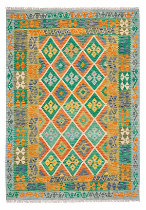 Alfombra Kelim - Splash - 245 x 185 cm - multicolor