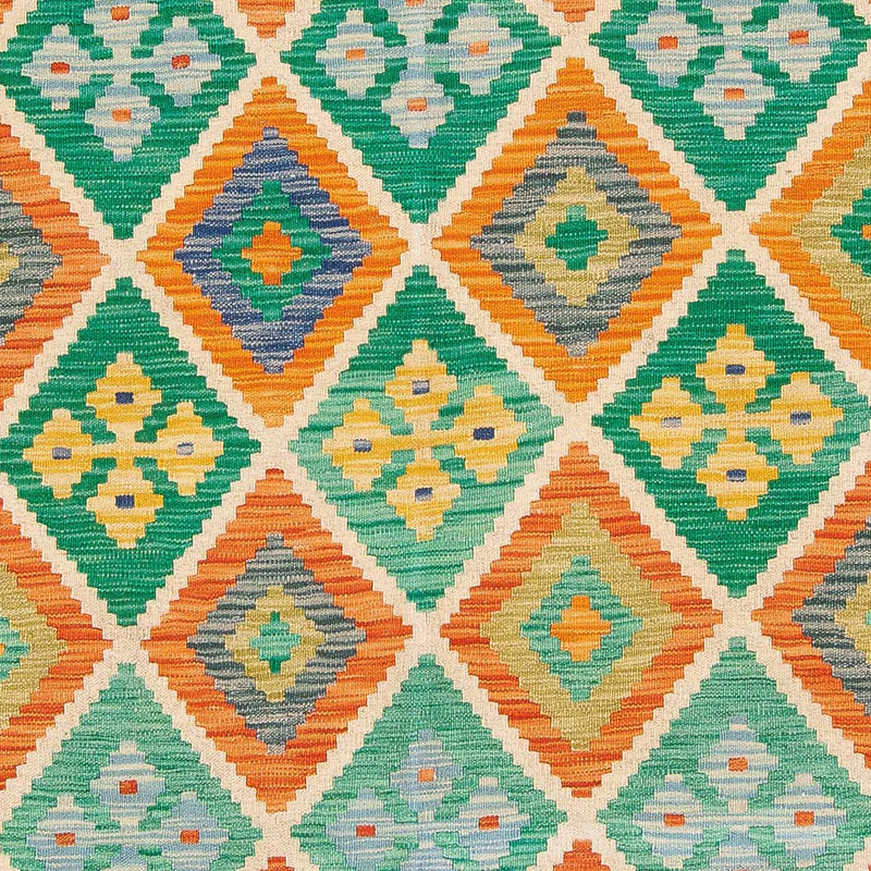 Alfombra Kelim - Splash - 245 x 185 cm - multicolor