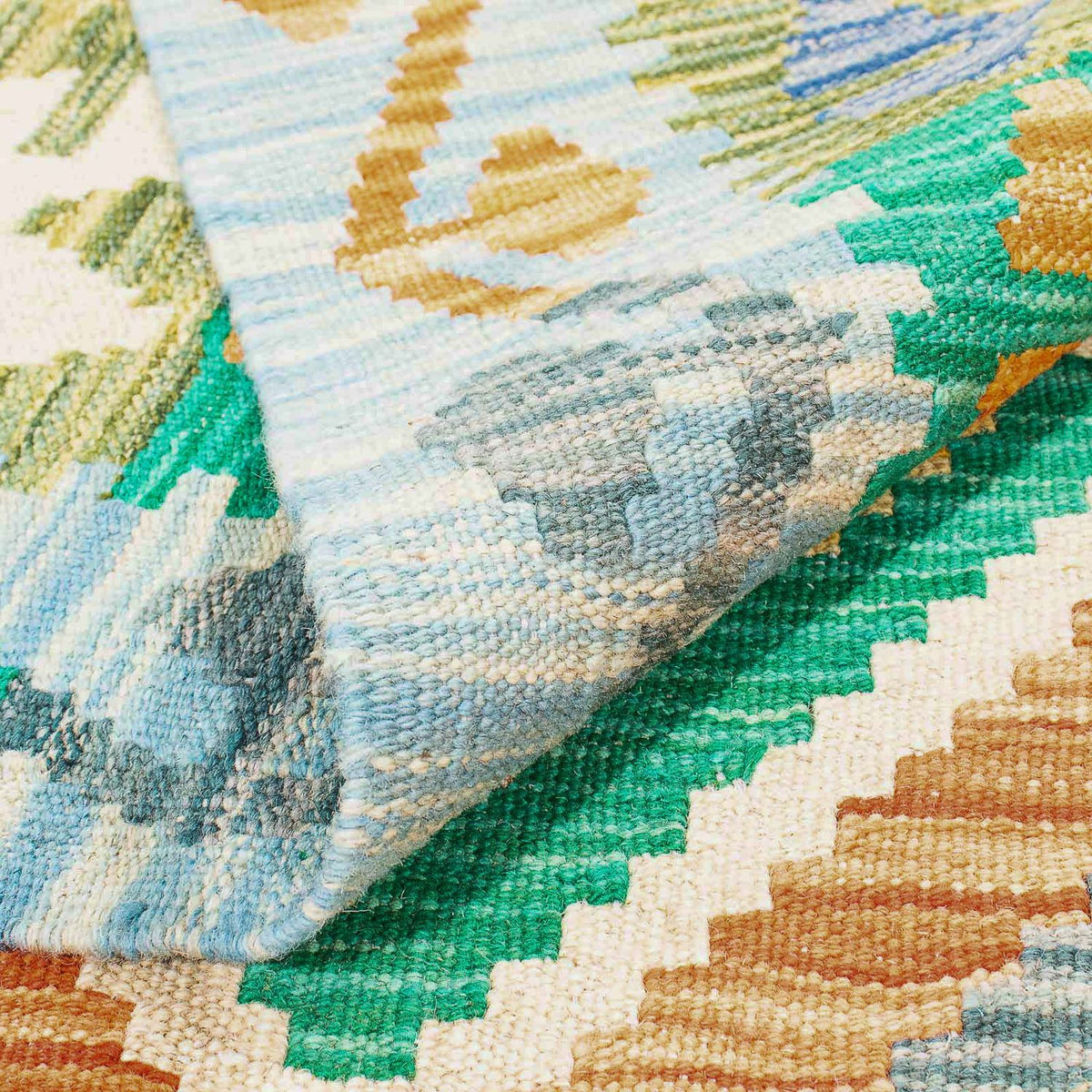 Alfombra Kelim - Splash - 245 x 185 cm - multicolor
