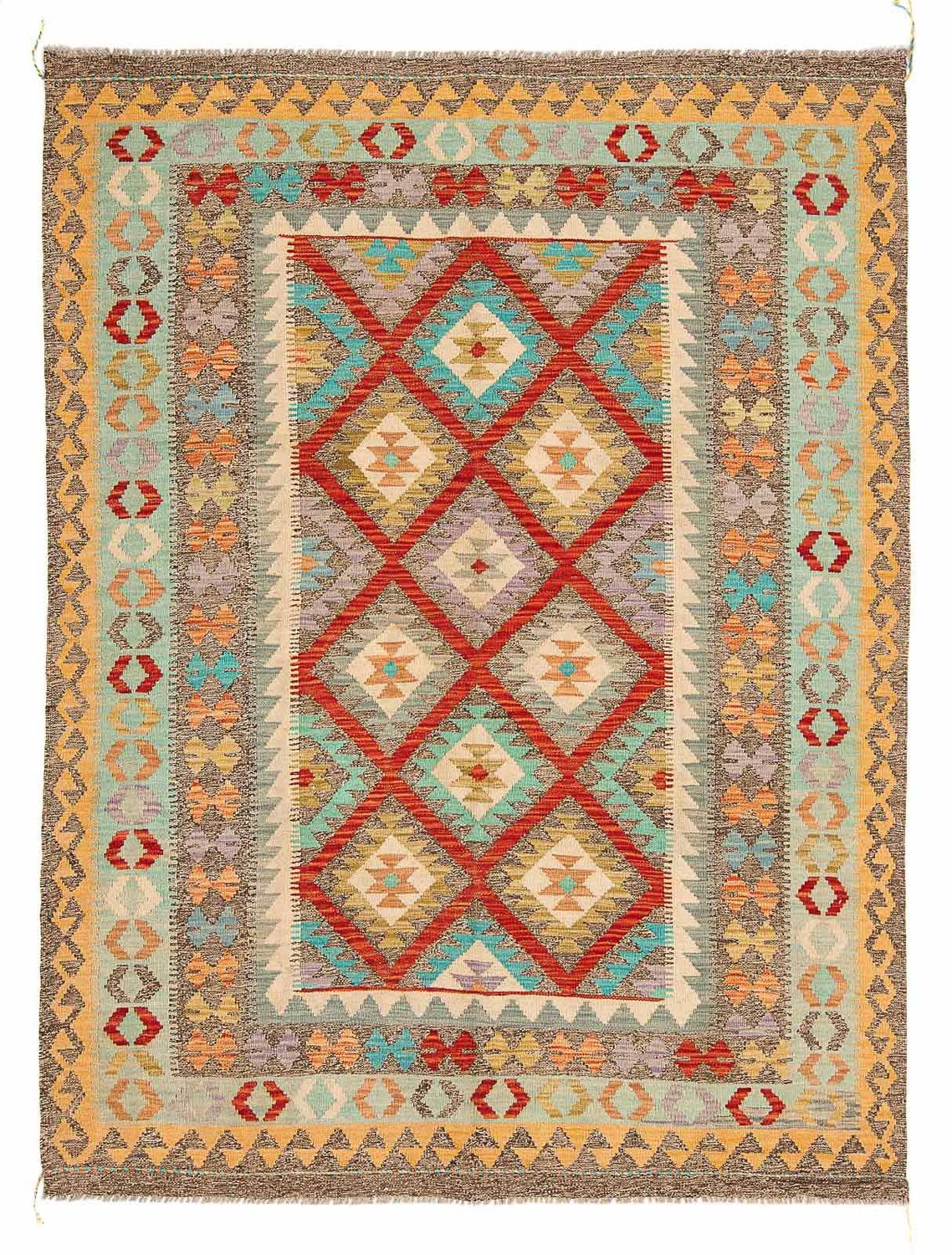 Alfombra Kelim - Splash - 239 x 174 cm - multicolor
