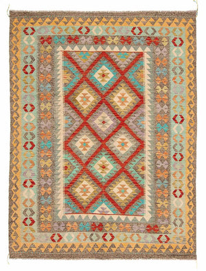 Alfombra Kelim - Splash - 239 x 174 cm - multicolor