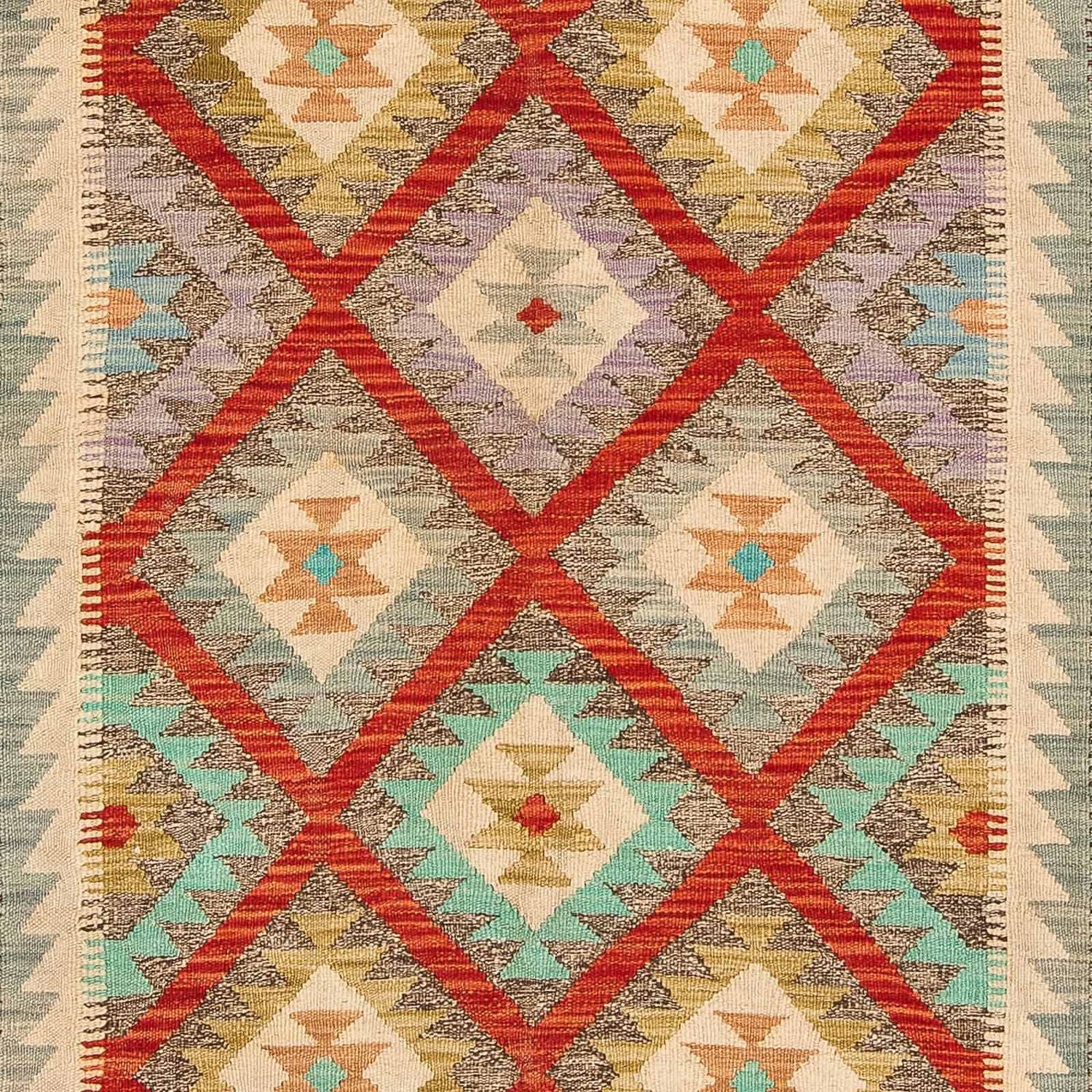 Alfombra Kelim - Splash - 239 x 174 cm - multicolor