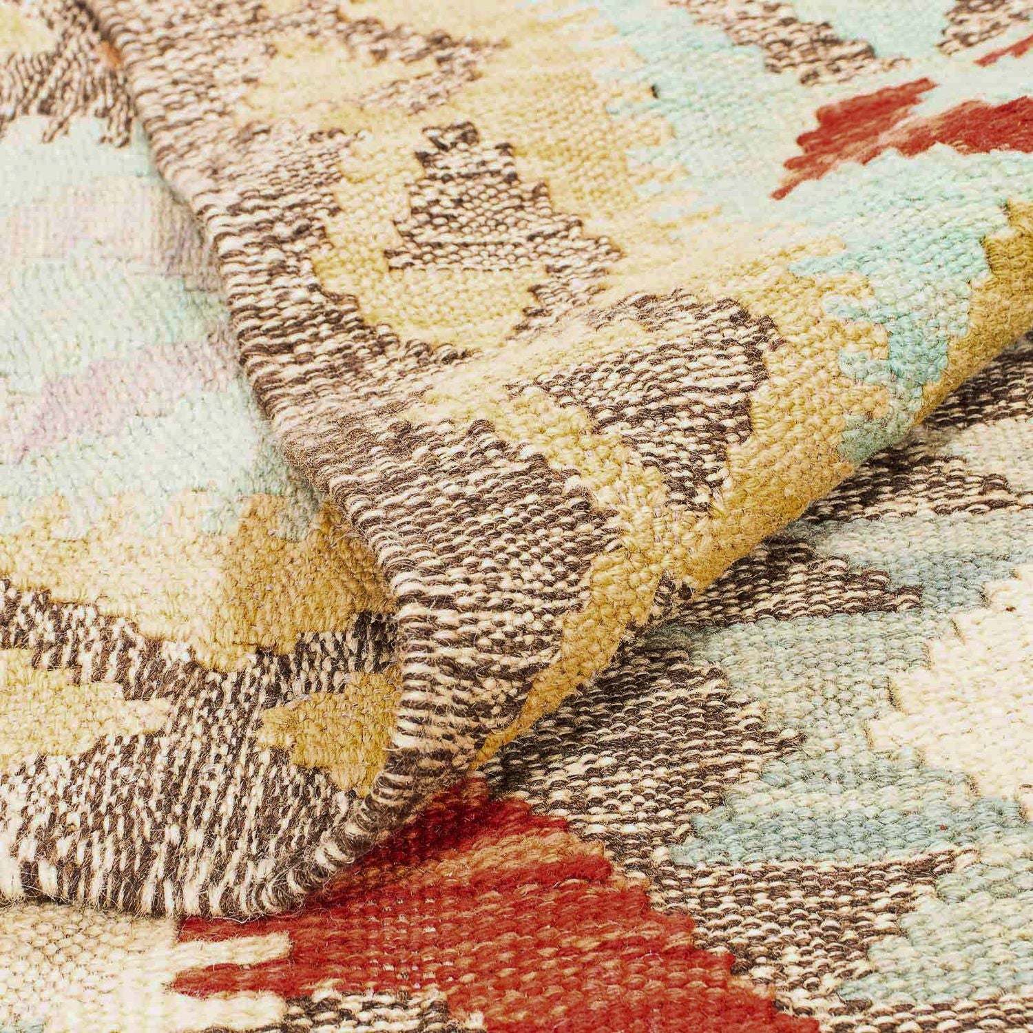 Alfombra Kelim - Splash - 239 x 174 cm - multicolor