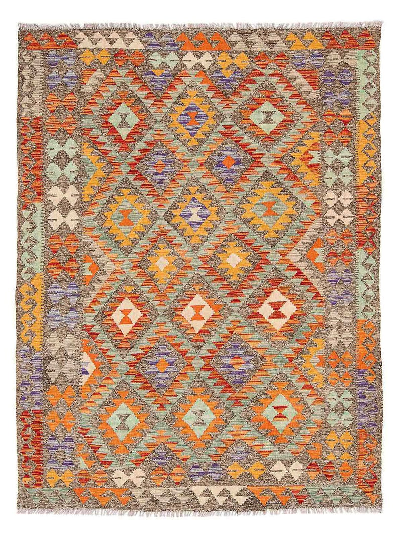 Alfombra Kelim - Splash - 203 x 152 cm - multicolor