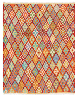 Alfombra Kelim - Splash - 188 x 169 cm - multicolor