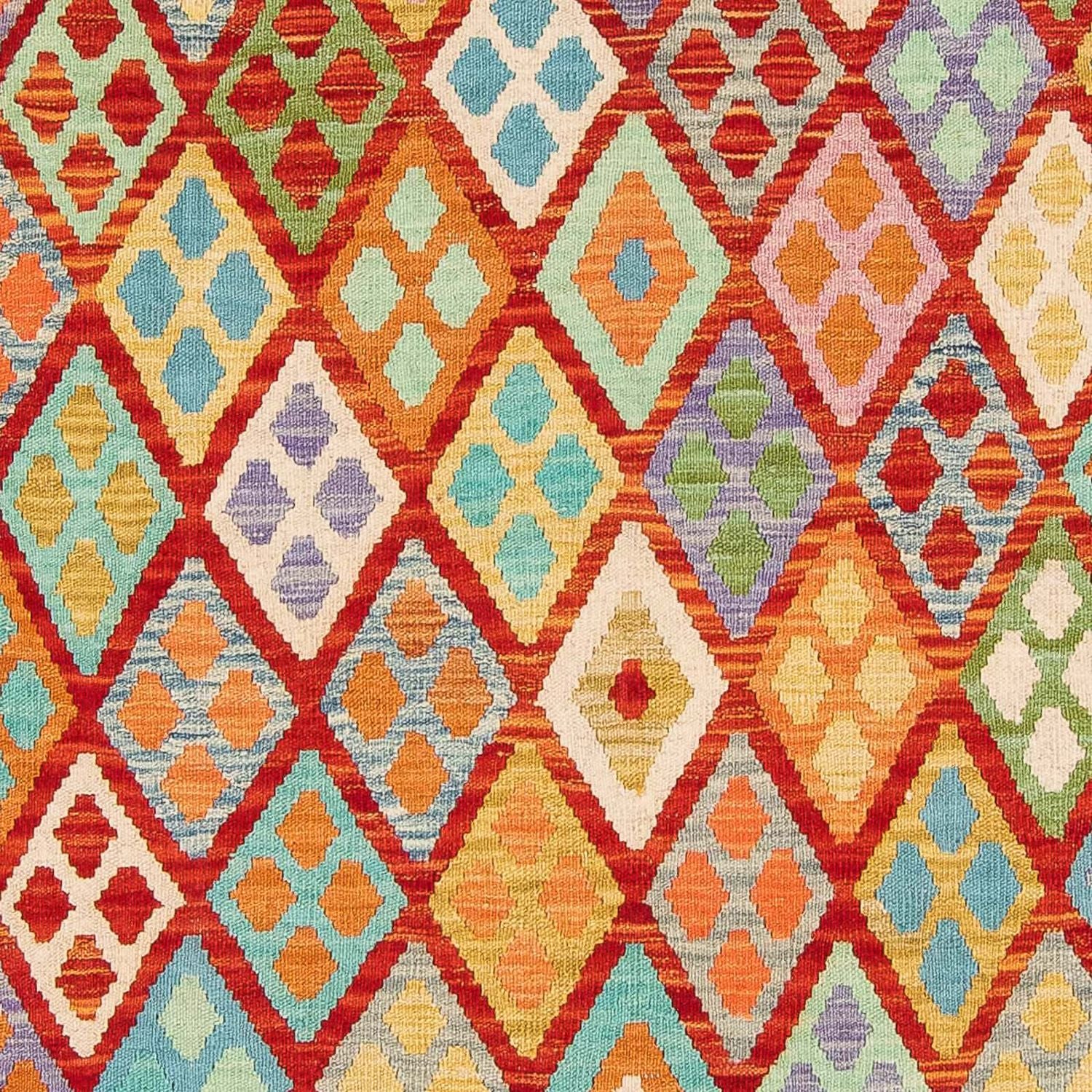 Alfombra Kelim - Splash - 188 x 169 cm - multicolor