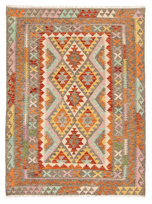 Alfombra Kelim - Splash - 188 x 153 cm - multicolor