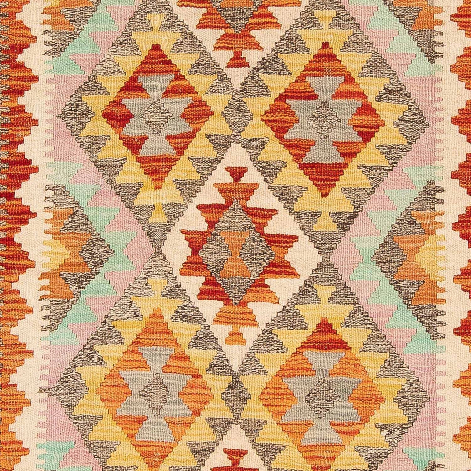 Alfombra Kelim - Splash - 188 x 153 cm - multicolor
