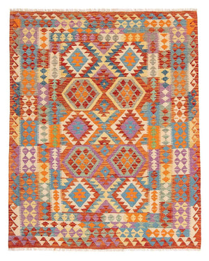 Alfombra Kelim - Splash - 195 x 155 cm - multicolor