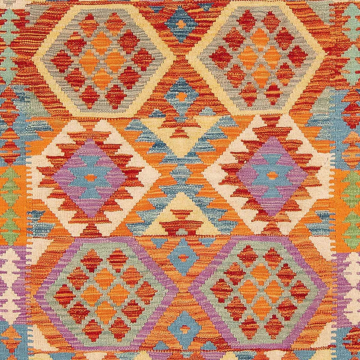 Alfombra Kelim - Splash - 195 x 155 cm - multicolor