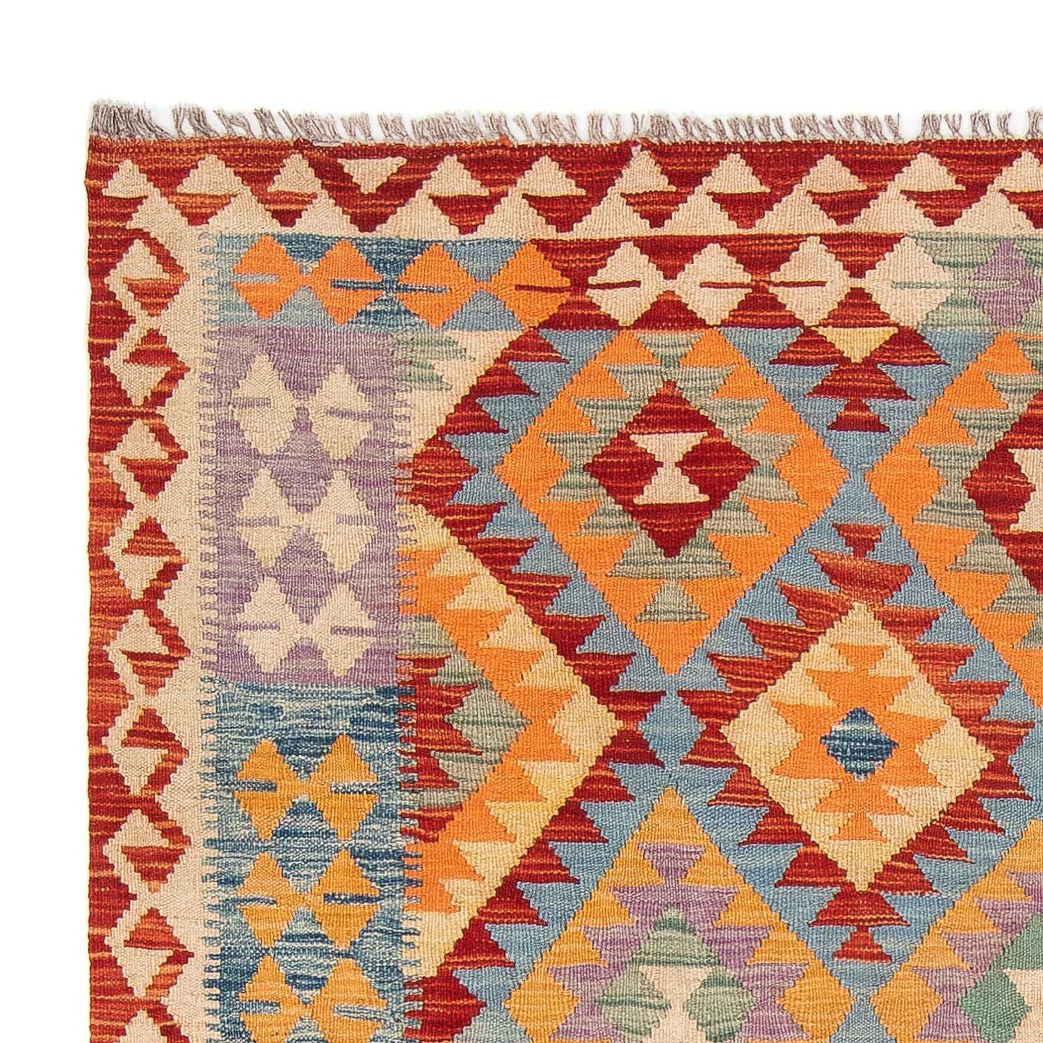 Alfombra Kelim - Splash - 194 x 152 cm - multicolor