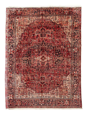 Alfombra persa - Nómada - 388 x 298 cm - rojo oscuro