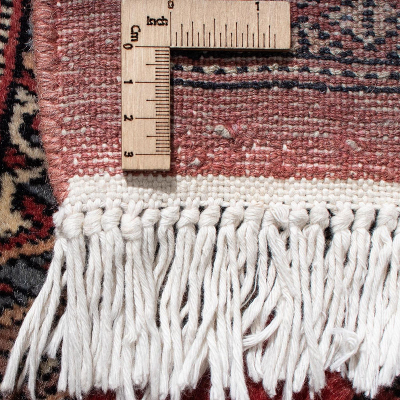 Alfombra de pasillo Alfombra afgana - Bukhara - 400 x 63 cm - rojo oscuro