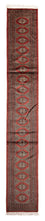 Alfombra de pasillo Alfombra afgana - Bukhara - 396 x 64 cm - rojo oscuro
