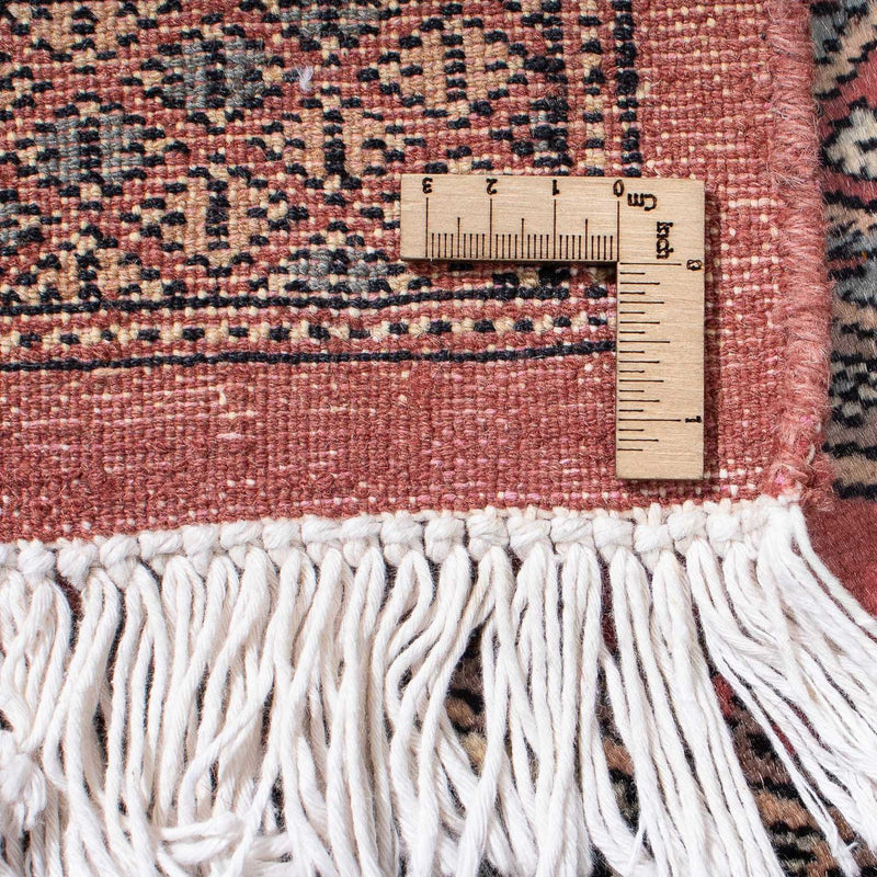 Alfombra de pasillo Alfombra afgana - Bukhara - 396 x 64 cm - rojo oscuro