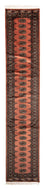 Alfombra de pasillo Alfombra afgana - Bukhara - 404 x 77 cm - rojo claro
