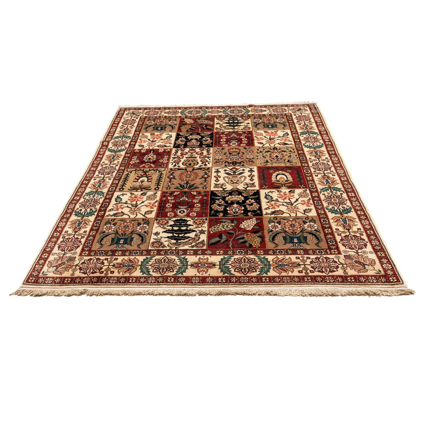 Alfombra persa - Ghom - 313 x 209 cm - rojo oscuro