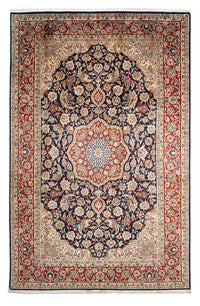 Alfombra persa - Clásica - 300 x 196 cm - azul oscuro