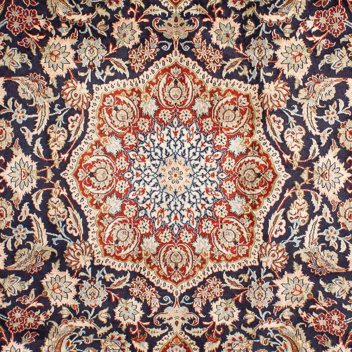 Alfombra persa - Clásica - 300 x 196 cm - azul oscuro