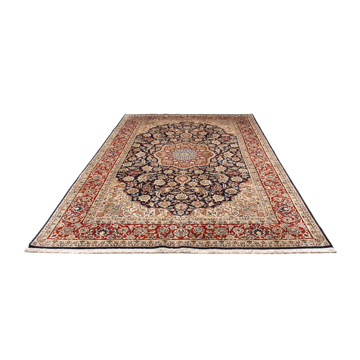 Alfombra persa - Clásica - 300 x 196 cm - azul oscuro