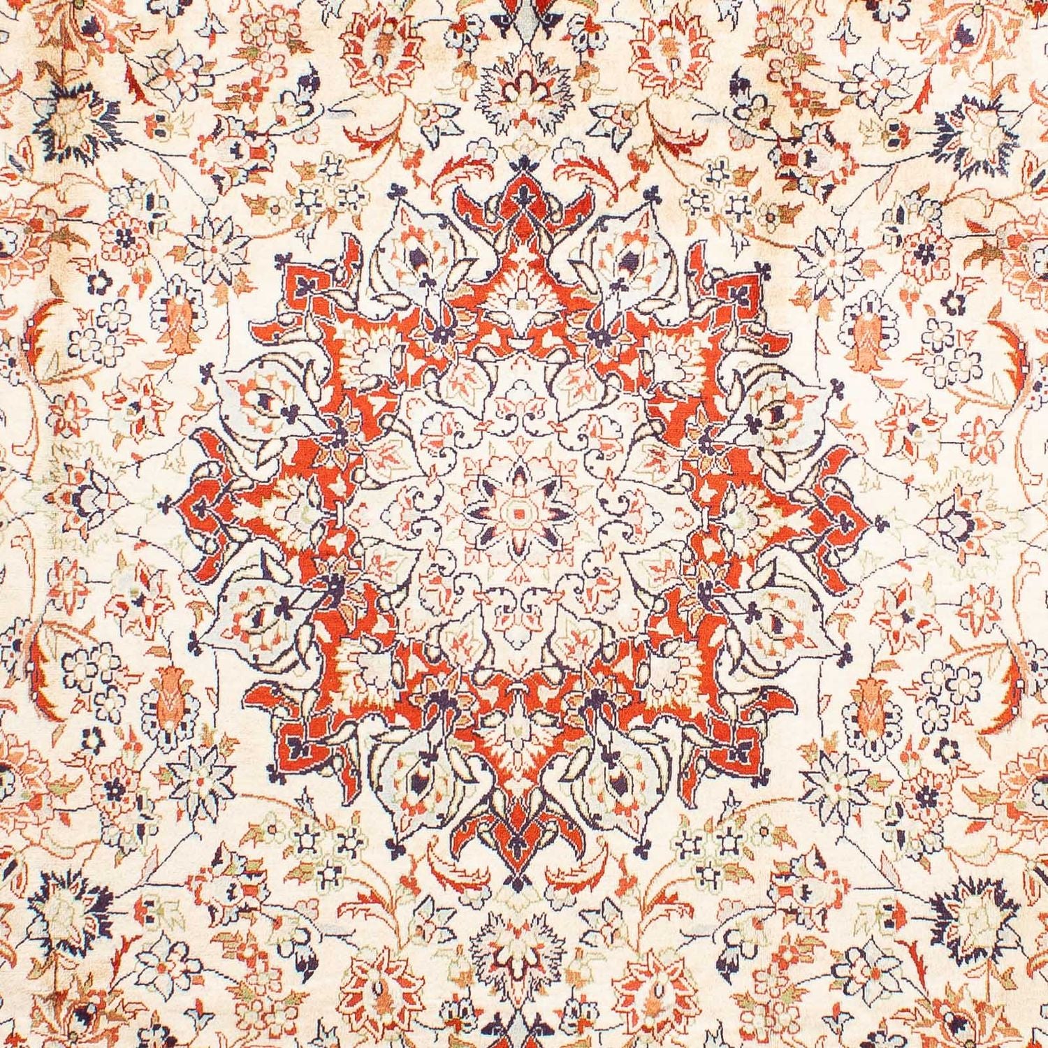 Alfombra persa - Keshan - 305 x 207 cm - beige