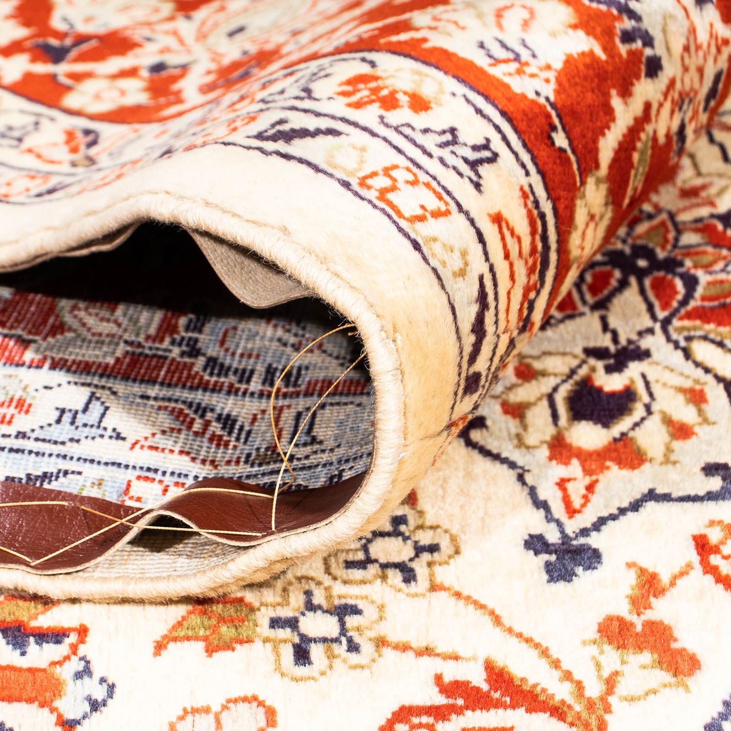 Alfombra persa - Keshan - 305 x 207 cm - beige