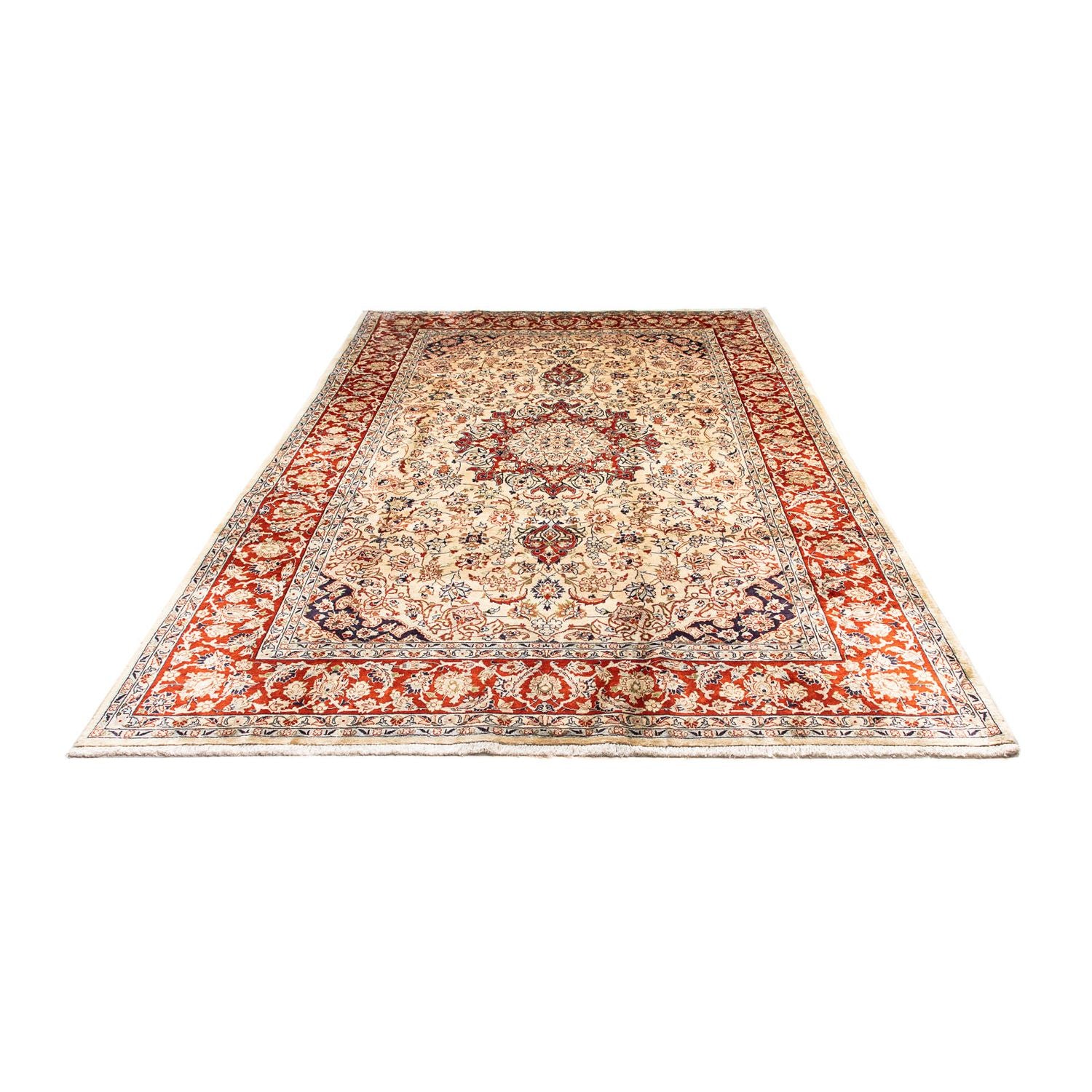 Alfombra persa - Keshan - 305 x 207 cm - beige