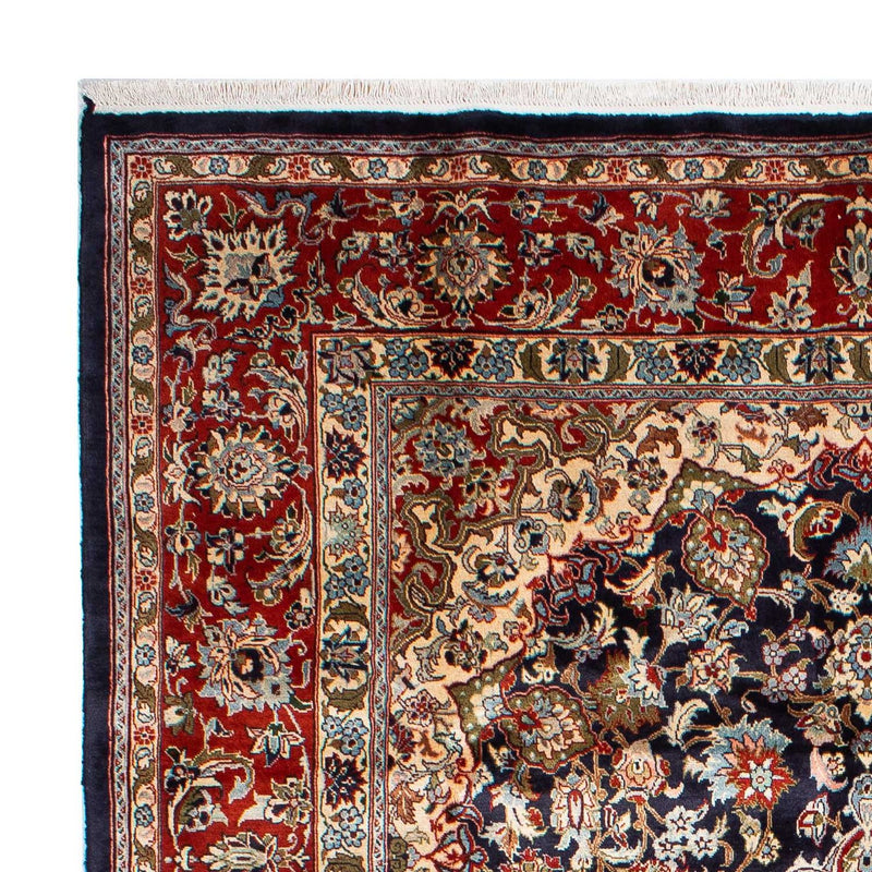 Alfombra persa - Keshan - 299 x 205 cm - azul oscuro