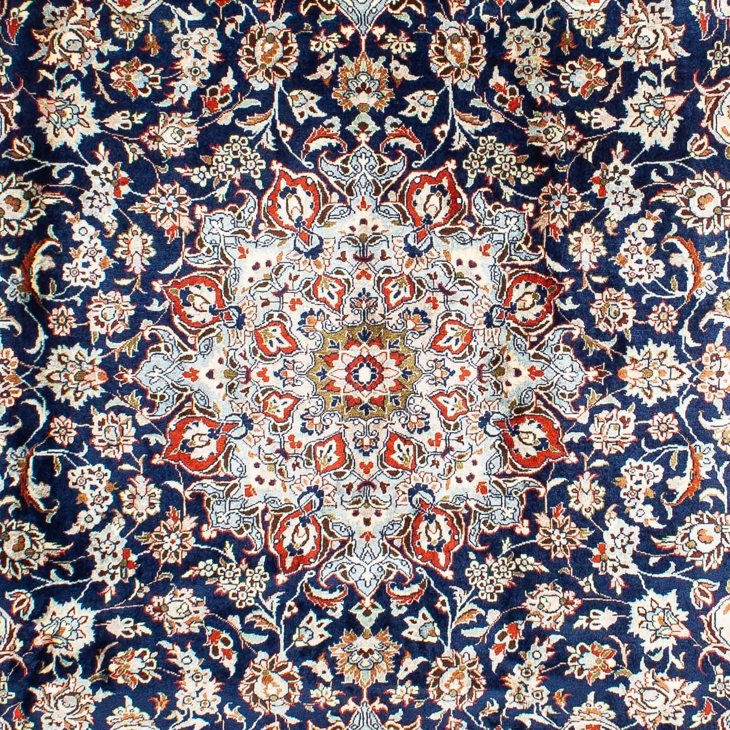 Alfombra persa - Clásica - 302 x 214 cm - azul oscuro