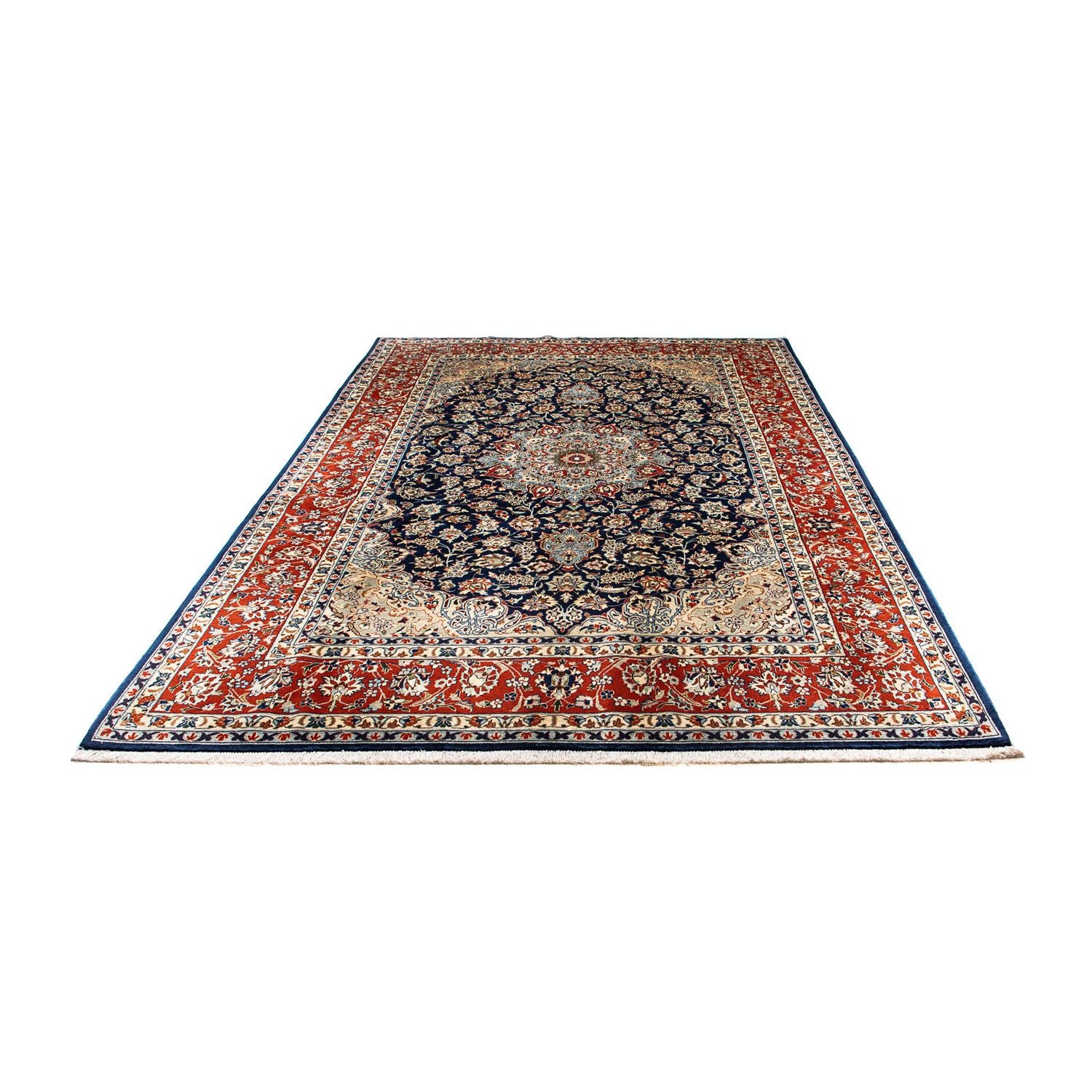 Alfombra persa - Clásica - 302 x 214 cm - azul oscuro