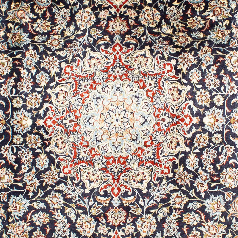Alfombra persa - Keshan - 293 x 208 cm - azul oscuro