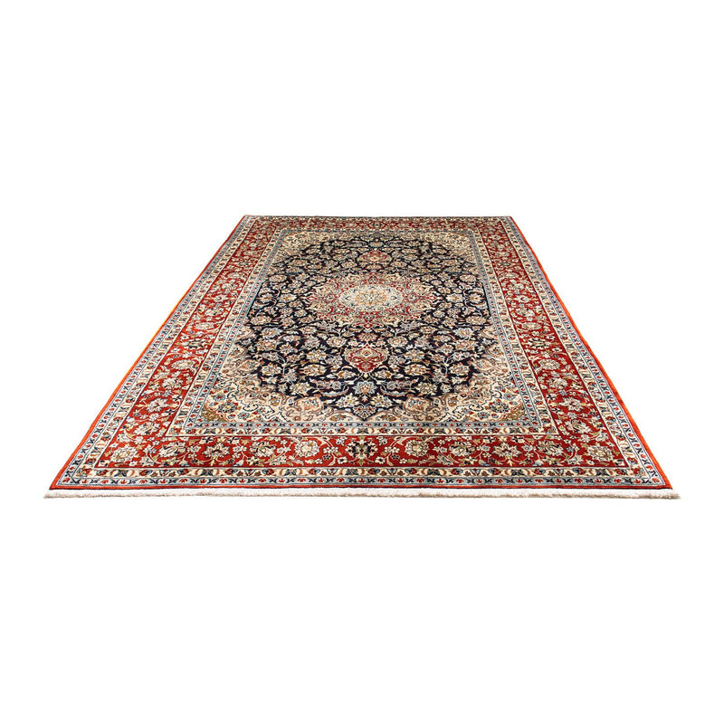 Alfombra persa - Keshan - 293 x 208 cm - azul oscuro