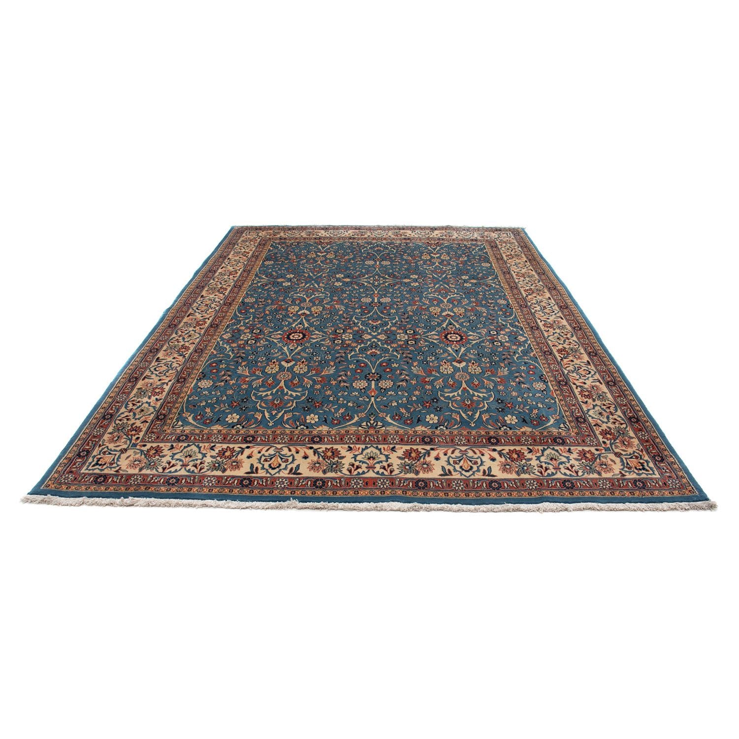 Alfombra persa - Nómada - 307 x 219 cm - azul marino