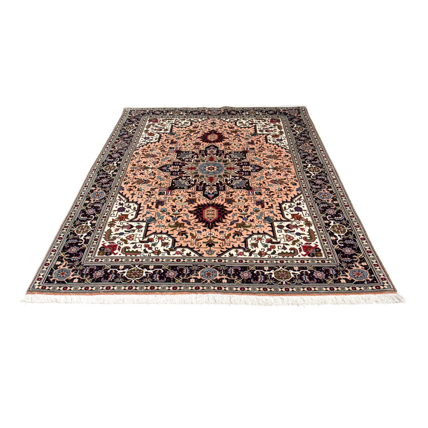 Alfombra Persa - Tabriz - Prima - 202 x 147 cm - rojo claro