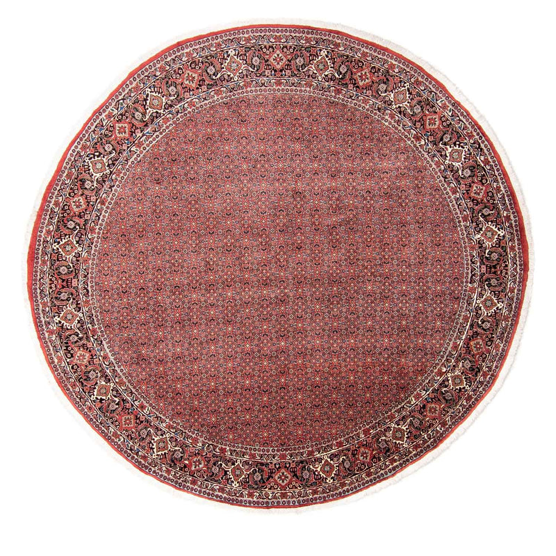 Alfombra persa - Bidjar redondo  - 300 x 300 cm - rojo
