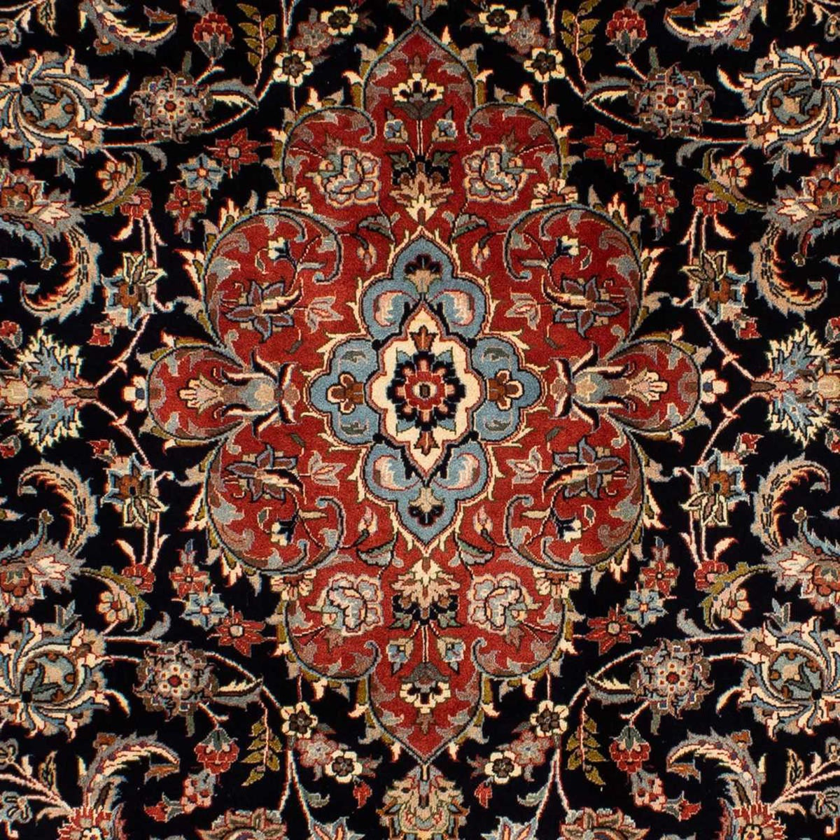 Alfombra persa - Clásica - 292 x 203 cm - azul oscuro