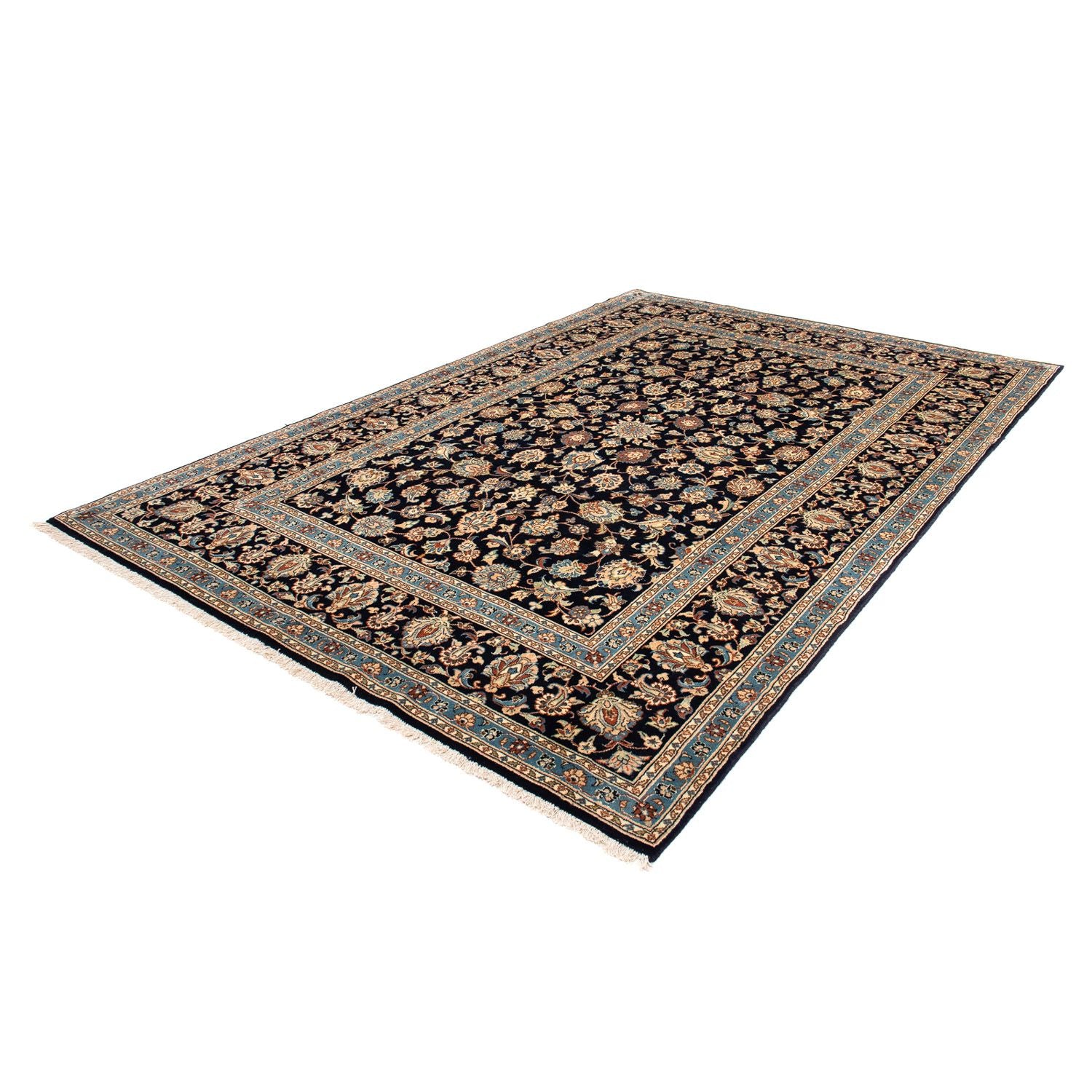 Alfombra persa - Clásica - 296 x 193 cm - azul oscuro