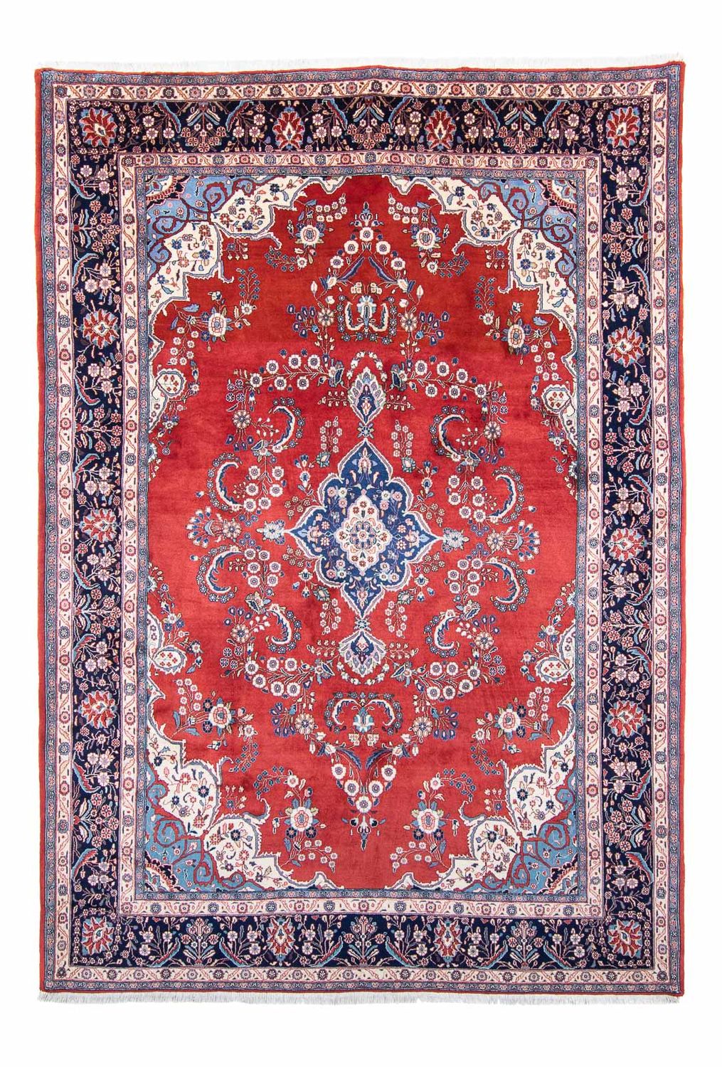 Alfombra persa - Keshan - 315 x 210 cm - rojo oscuro