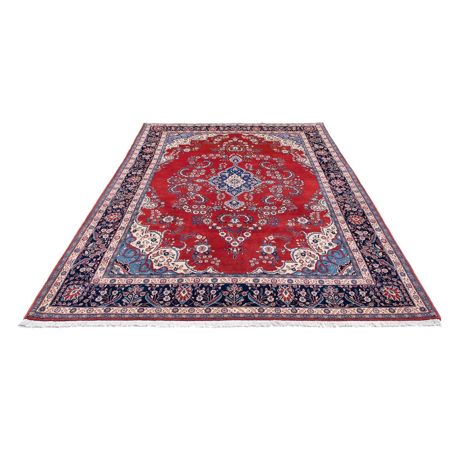 Alfombra persa - Keshan - 315 x 210 cm - rojo oscuro