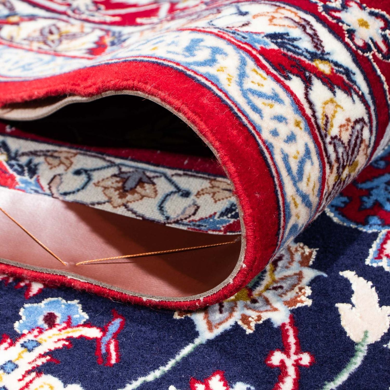 Alfombra Persa - Isfahan - Prima - 243 x 159 cm - rojo oscuro